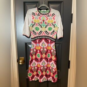 Aldo Martins Floral Embroidered Dress - Multicolor size M
